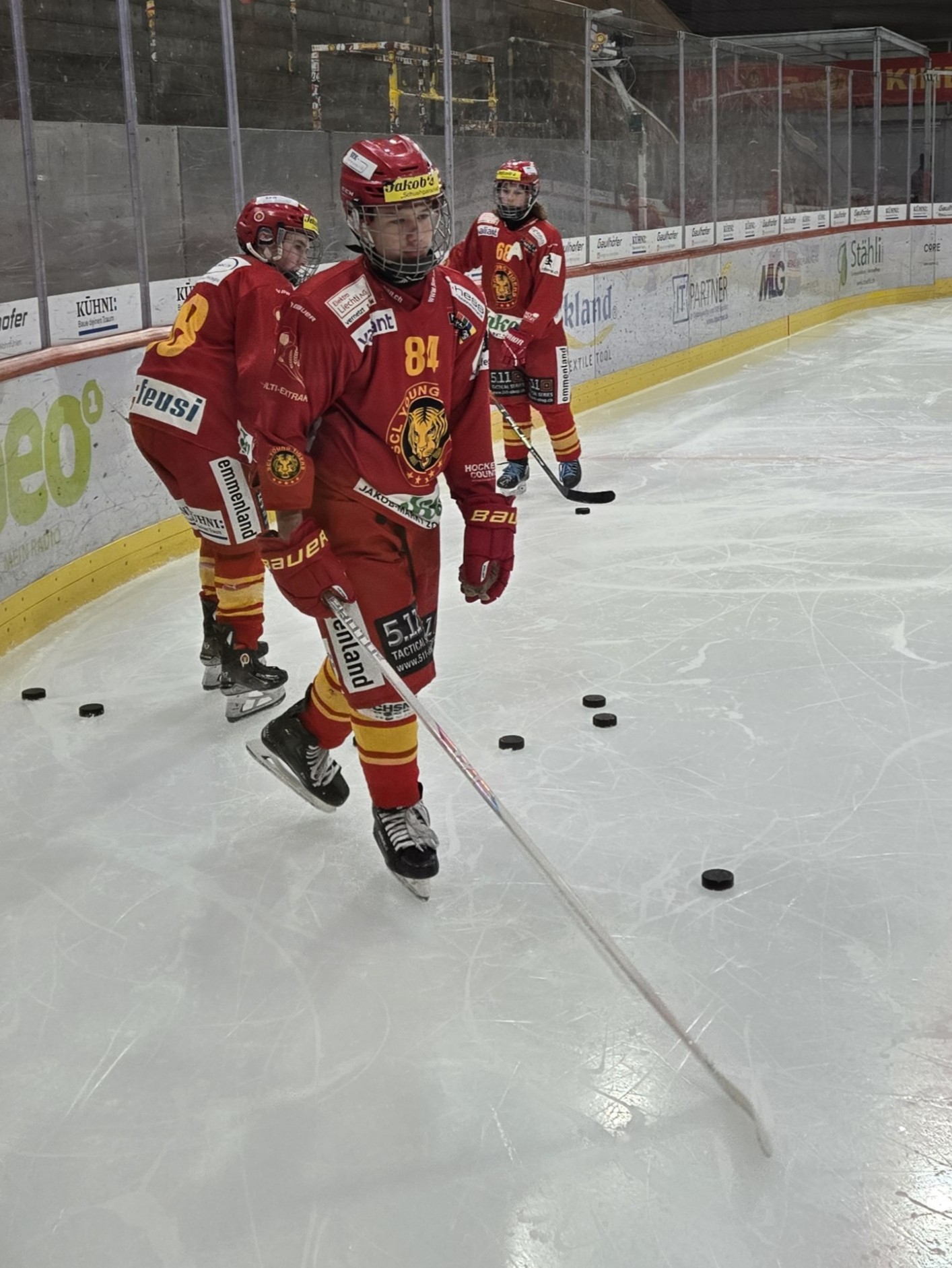 Clay beim Training der SCL Young Tigers